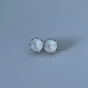 Marshmallow Cushion earrings by JoJo Loves You